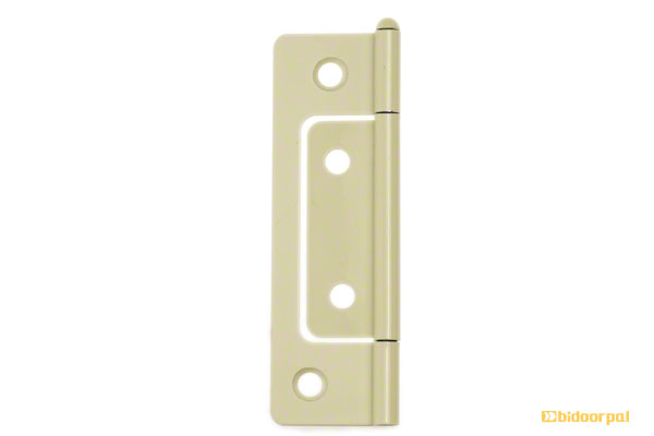 BF-80 鉄 フラッシュ丁番 クリーム (木ネジ付)