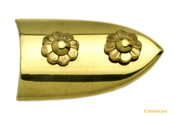 EB-27 笹金物 半笹形 真鍮磨上