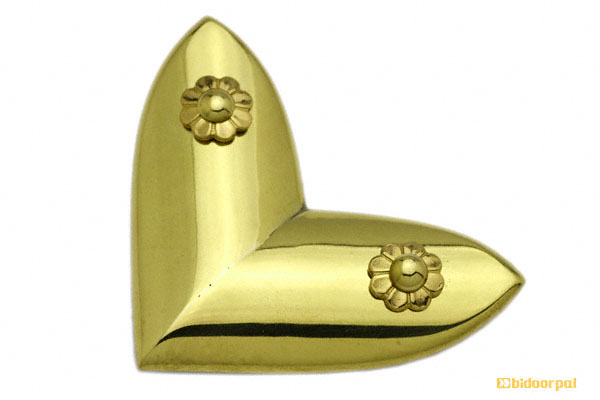 EB-72 笹金物 L字形 真鍮磨上