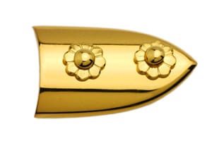 EC-26 笹金物 半笹形 本金メッキ