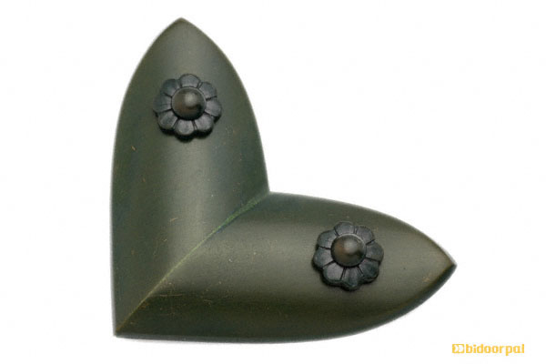 EC-73 笹金物 L字形 青銅色焼付塗装