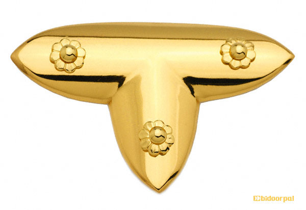 EC-76 笹金物 T字形 本金メッキ