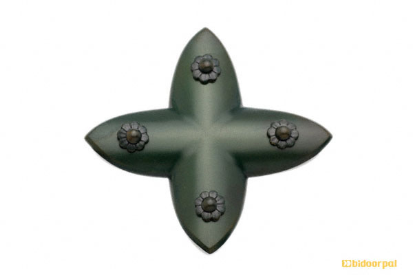EC-83 笹金物 十字形 青銅色焼付塗装