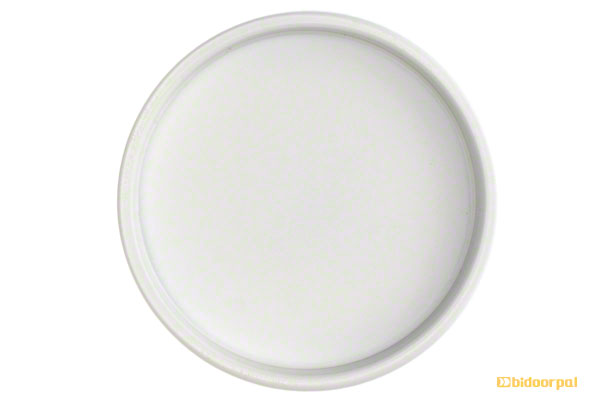 PS-122 ステン穴無平円丸 コートホワイト