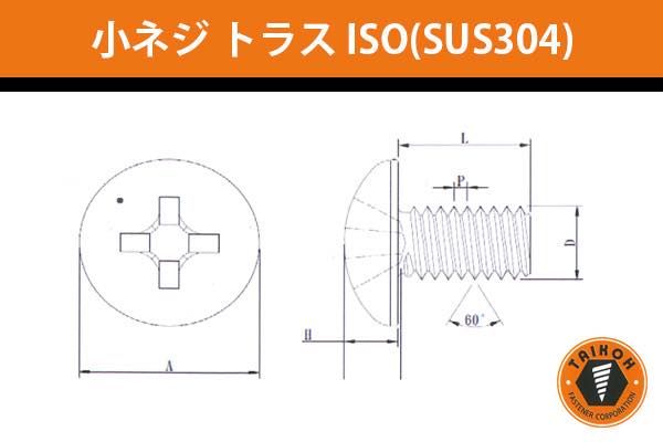 小ネジ トラス ISO (ステンレスSUS304)