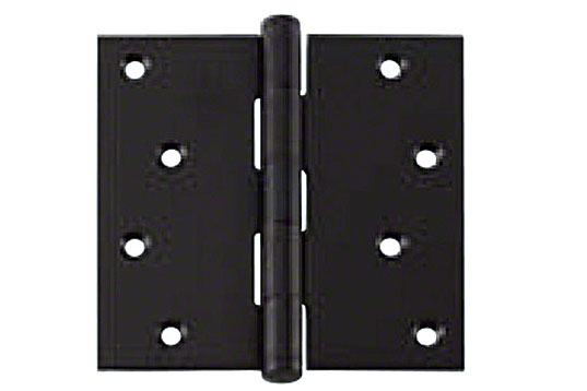 NO.3551DX 角丁番 (義星) 黒艶消し (ビス付)