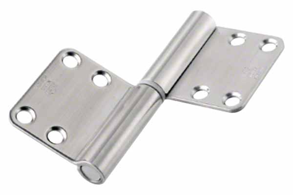 No.195DR ノイズレス旗蝶番(面付・彫込型) (ネジ付)