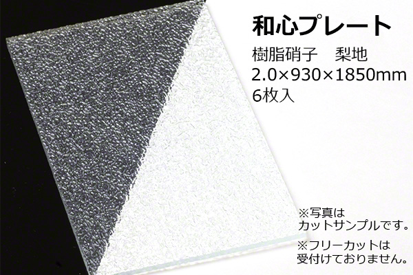 【送料込】和心プレート 樹脂硝子 梨地 NKH-20