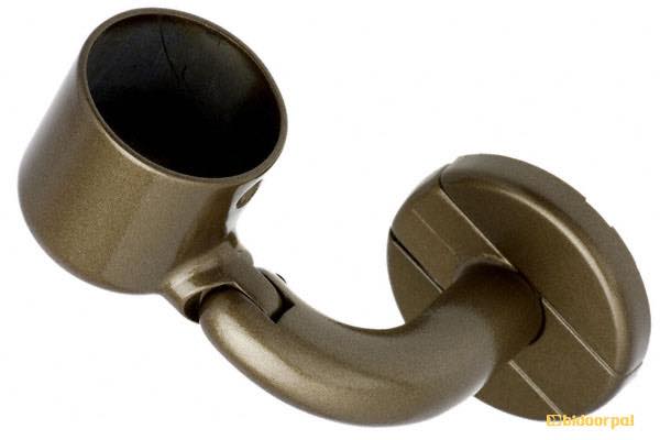 BR-612L-シルバー C形首振ブラケットL止(左)