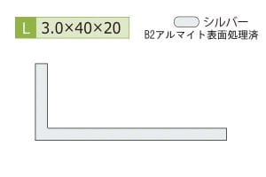 3.0×20×40mm (長さ4m)