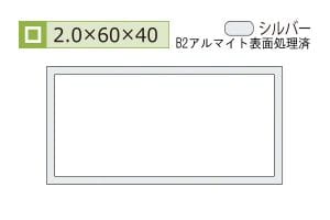2.0×40×60mm (長さ1.6m×2本)