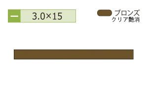 3.0×15mm (長さ1.6m×2本)